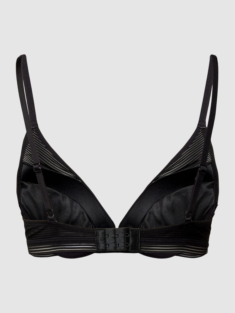 Push-up-BH in Ripp-Optik Modell 'Zoe' in schwarz