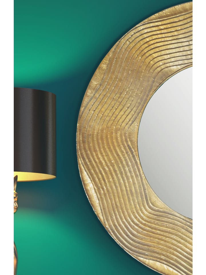 KADIMA DESIGN Wandspiegel 74 cm Metall Design Hängespiegel , Aluminium günstig kaufen onesize