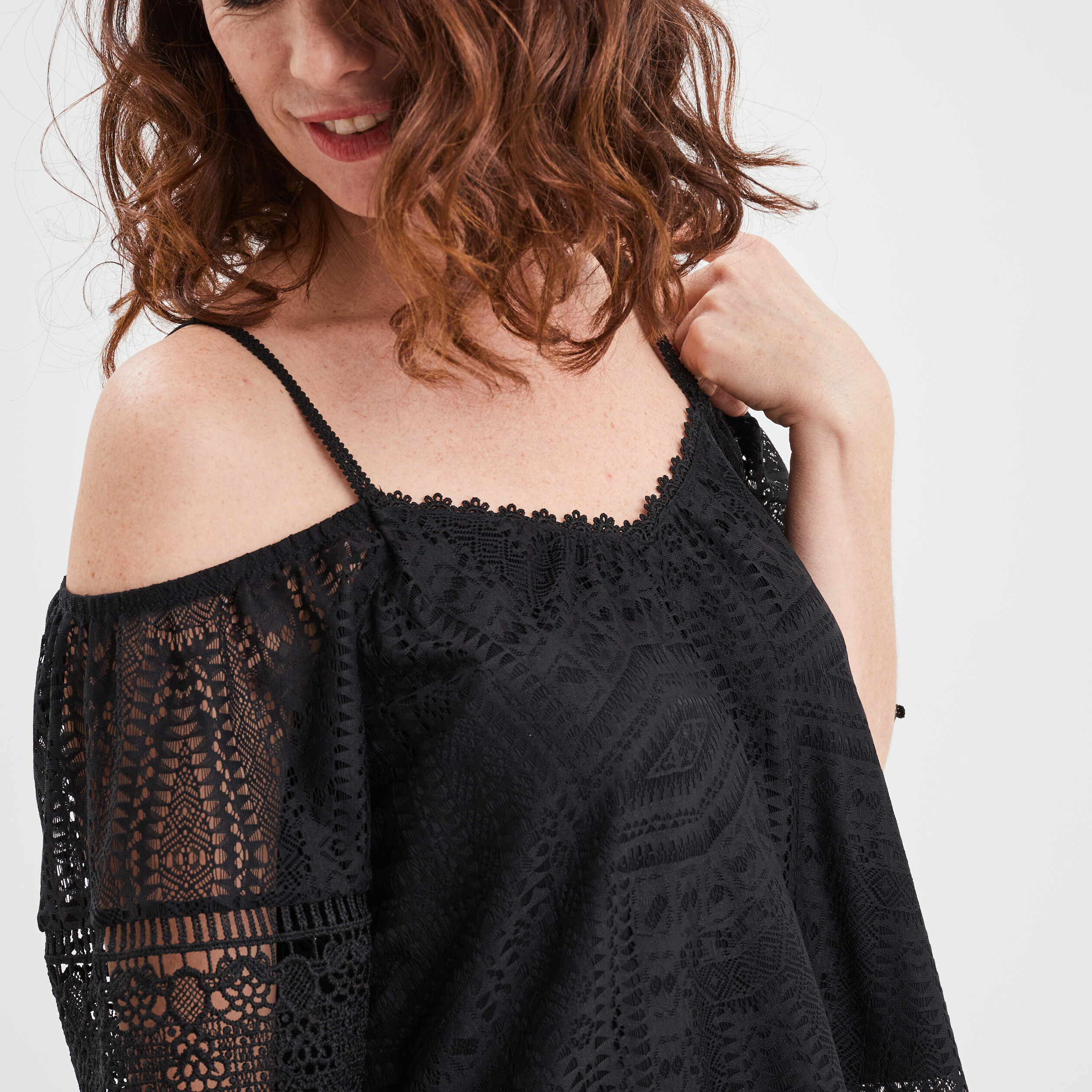 T-shirt manches courtes noir femme | La Halle