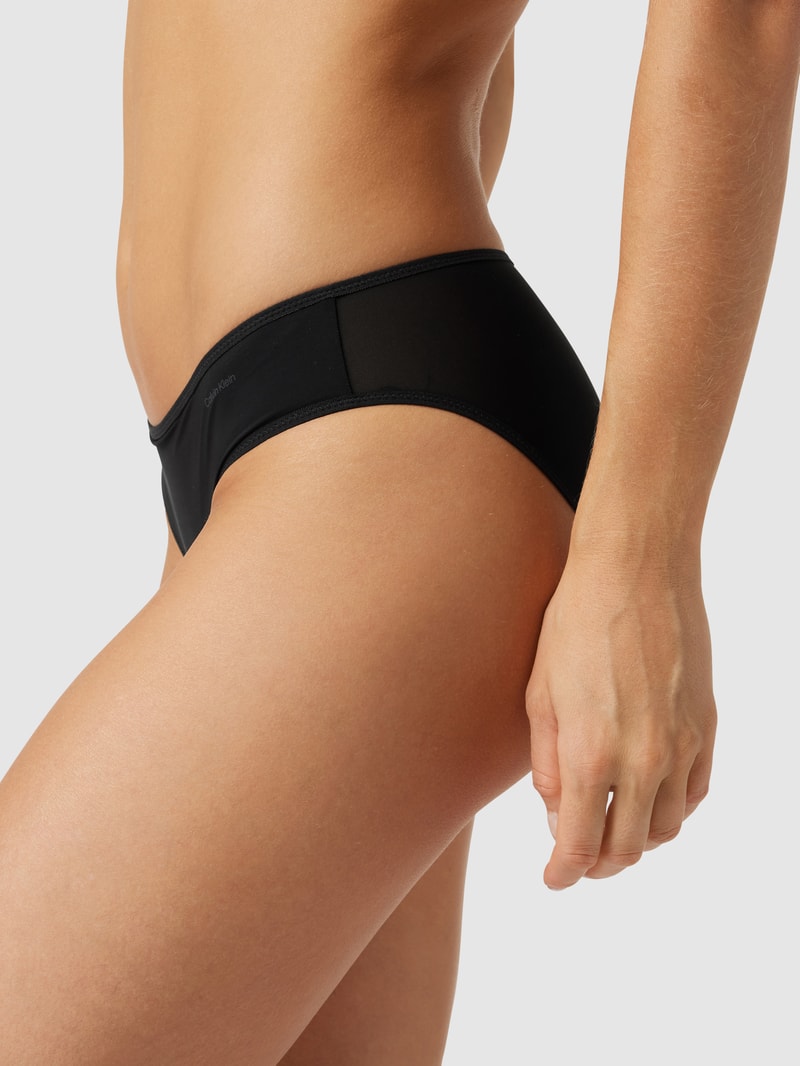 Slip mit Logo-Print in schwarz