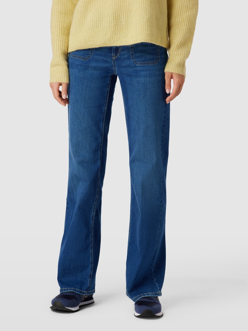 Bootcut Jeans mit weitem Bein Modell 'TESS' in blau