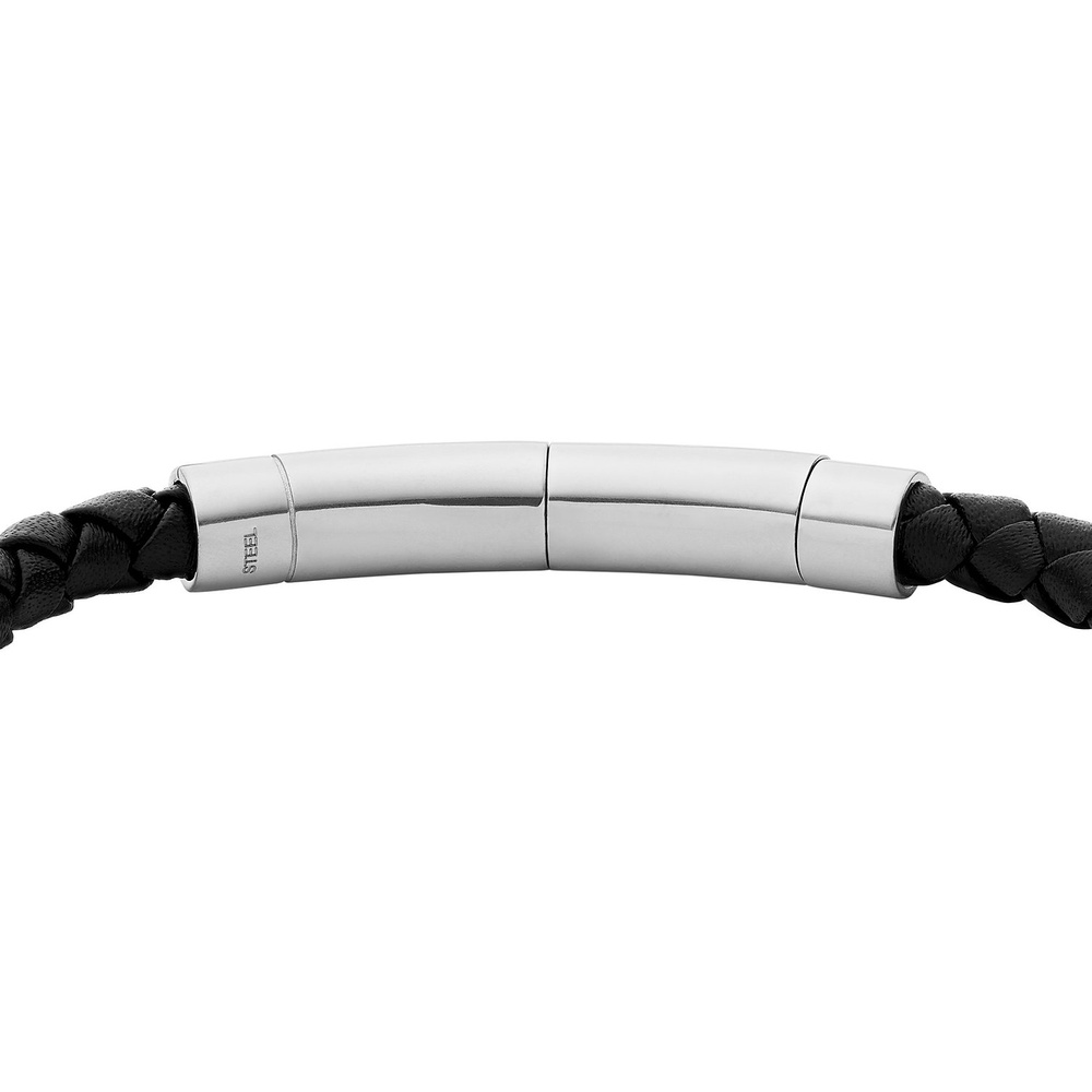 Fossil Bracelet Cuir, Acier inoxydable Bracelet