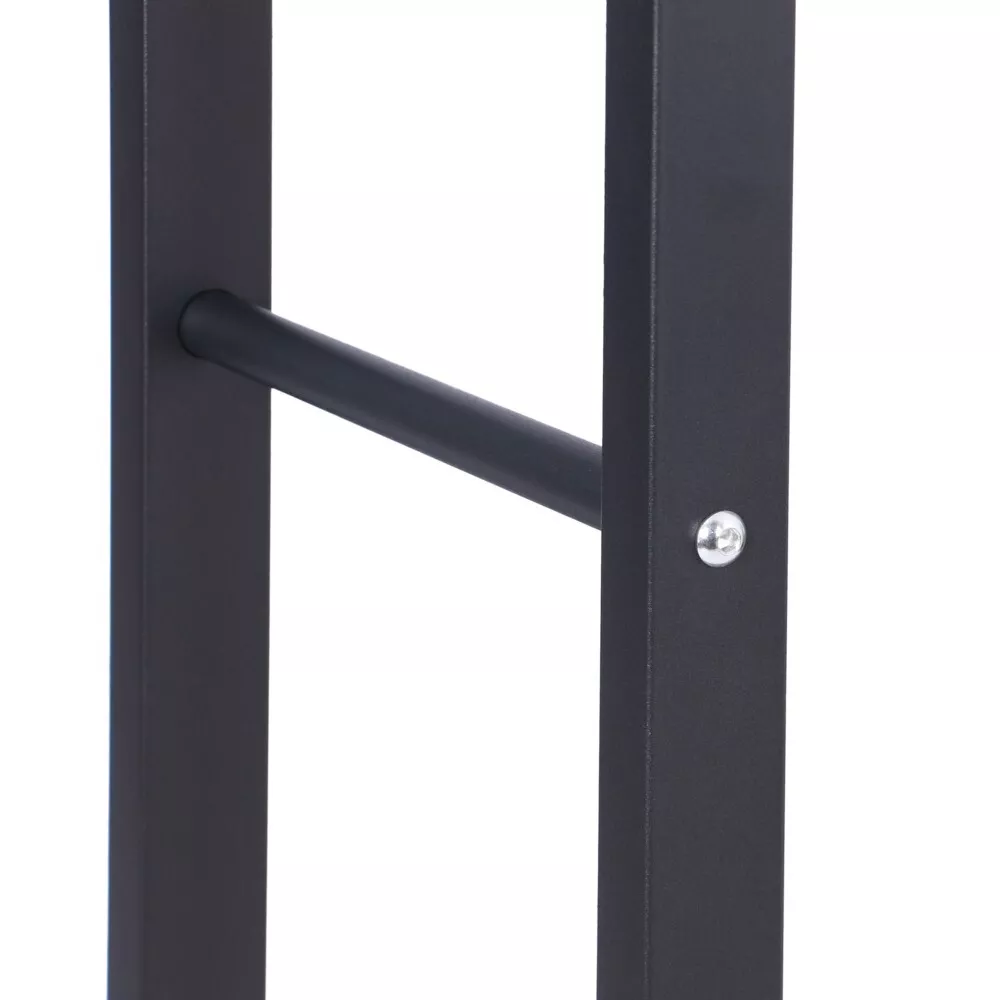 Never Outdoor modernes Kaminholzregal schwarz