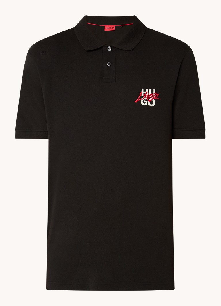 HUGO BOSS Dalog polo regular fit od piqué pamuka sa logom