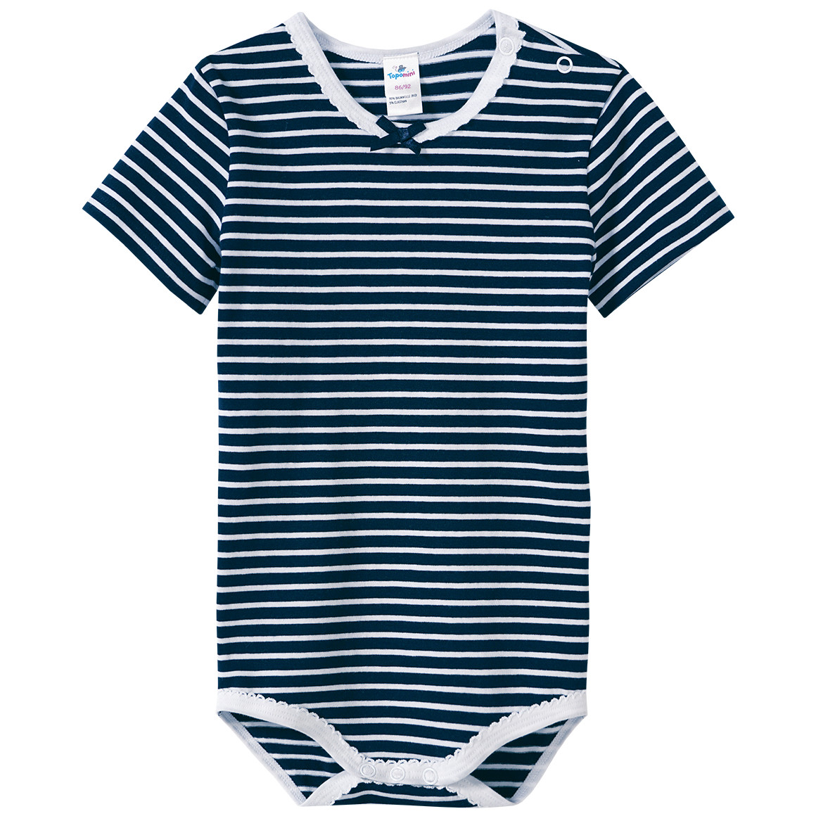 5 Baby Bodys mit Bio-Baumwolle