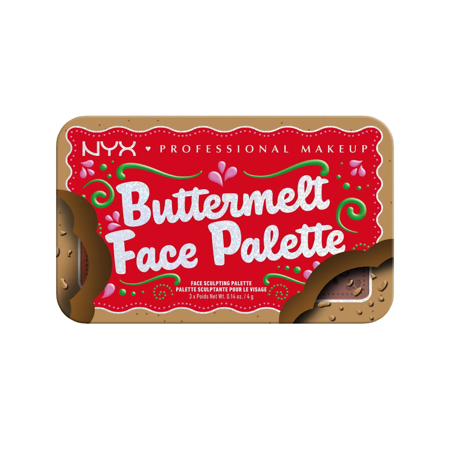 NYX Buttermelt veido makiažo paletė 01