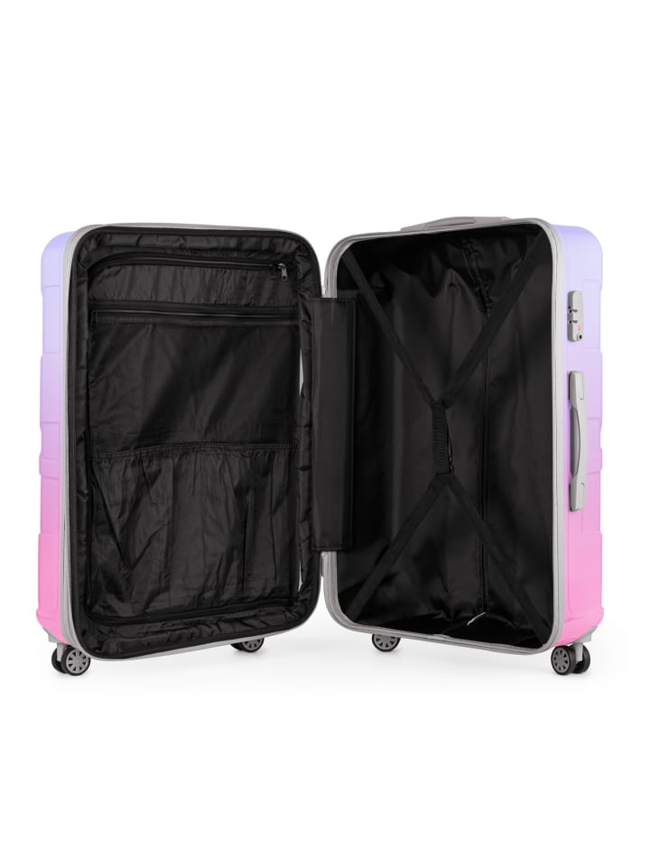 suitline Großer Reisekoffer erweiterbar XL Koffer 4 Rollen TSA 110 L in Sakura günstig kaufen L