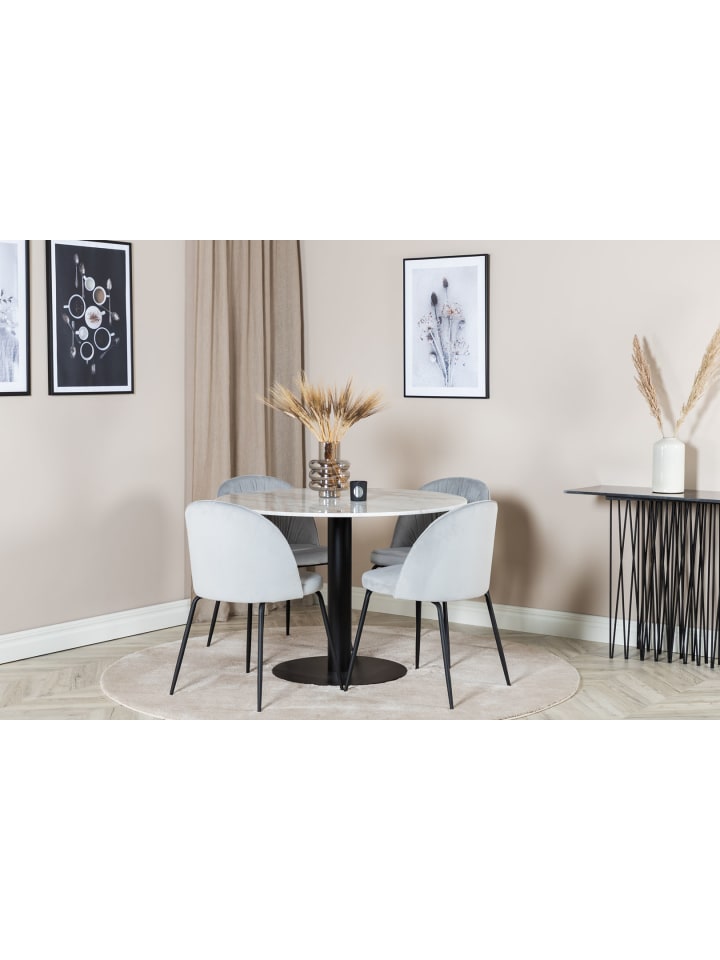 ebuy24 Essgruppe Estelle 80 (5-teilig) Grau 106 x 106 cm günstig kaufen onesize
