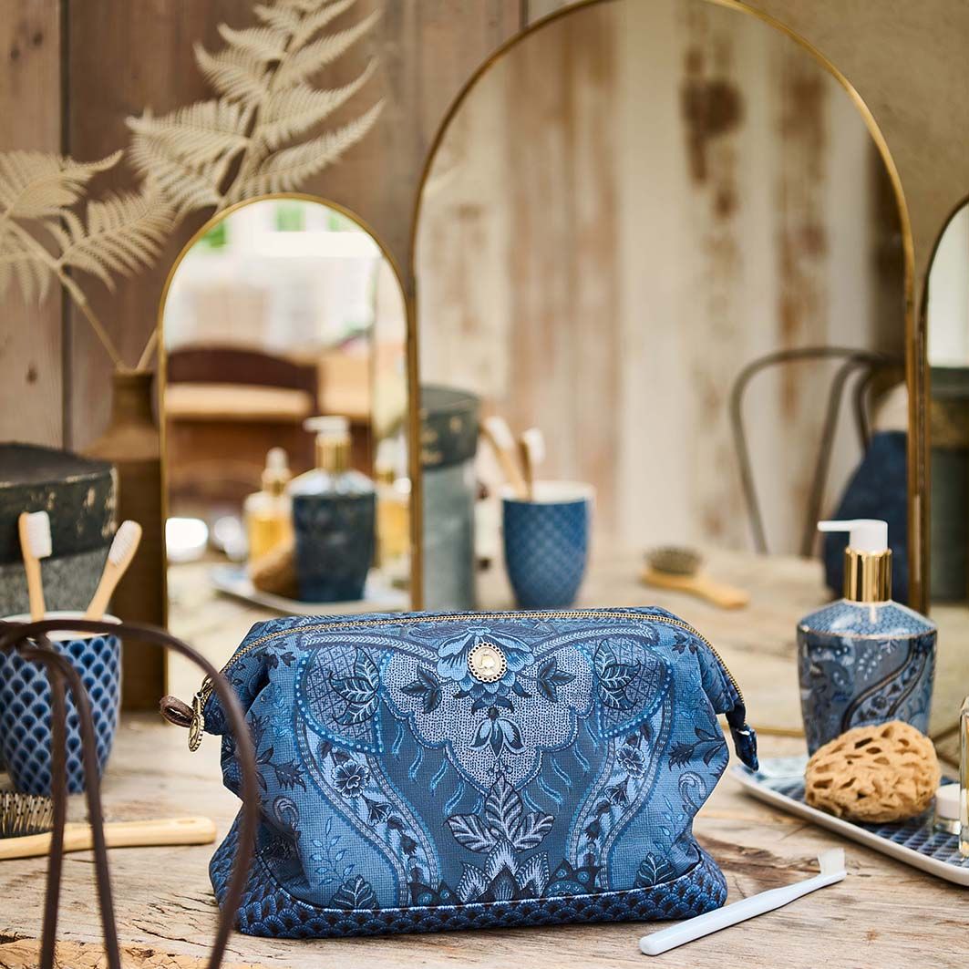 Kyoto Festival Kosmetiktasche Indigo Blau