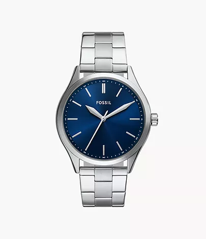 Fossil Outlet Uhr Fenmore 3-Zeiger-Werk Edelstahl