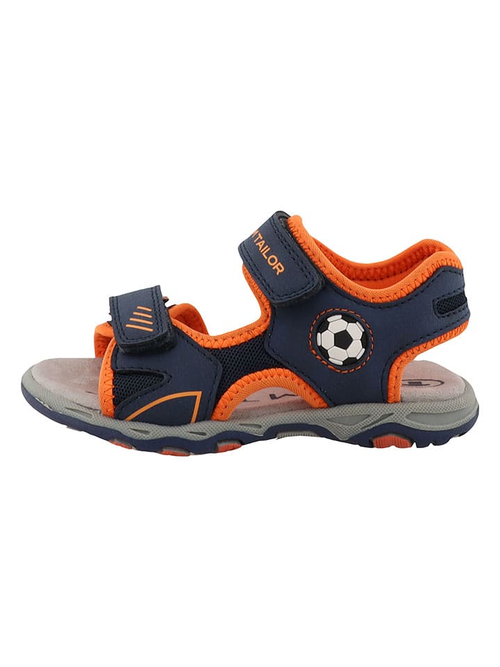 Tom Tailor Sandalen in Dunkelblau/ Orange günstig kaufen