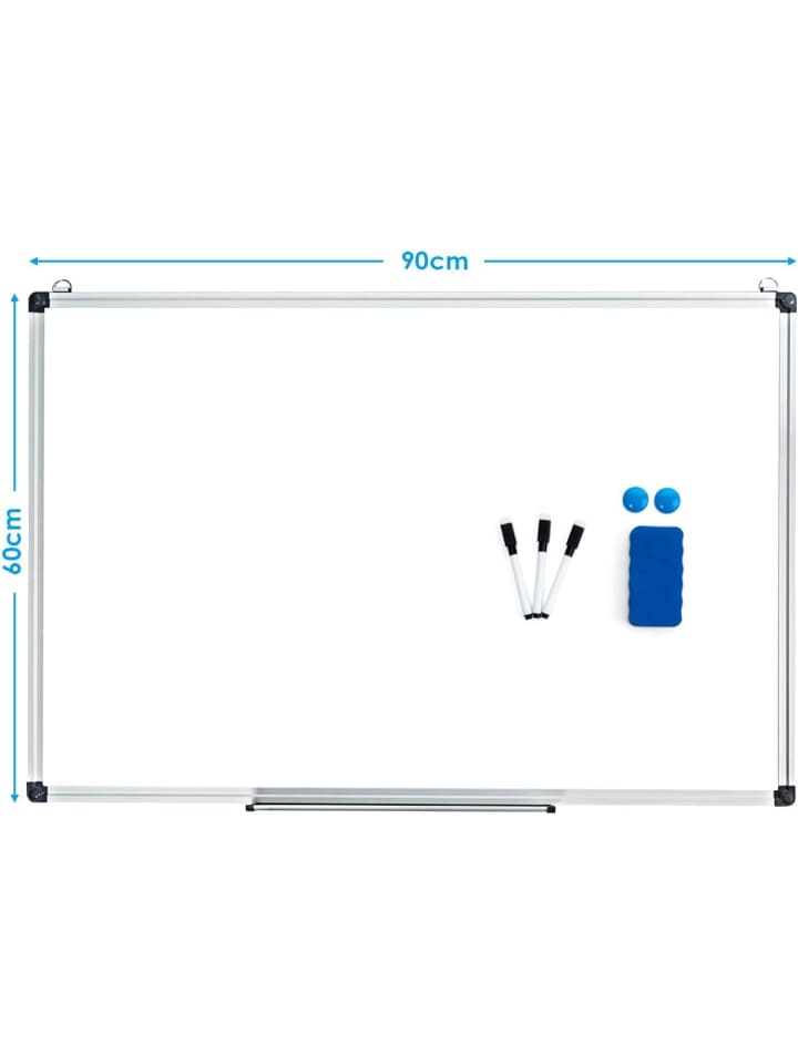 COSTWAY Whiteboard Magnettafel 90x60cm in Weiß günstig kaufen onesize