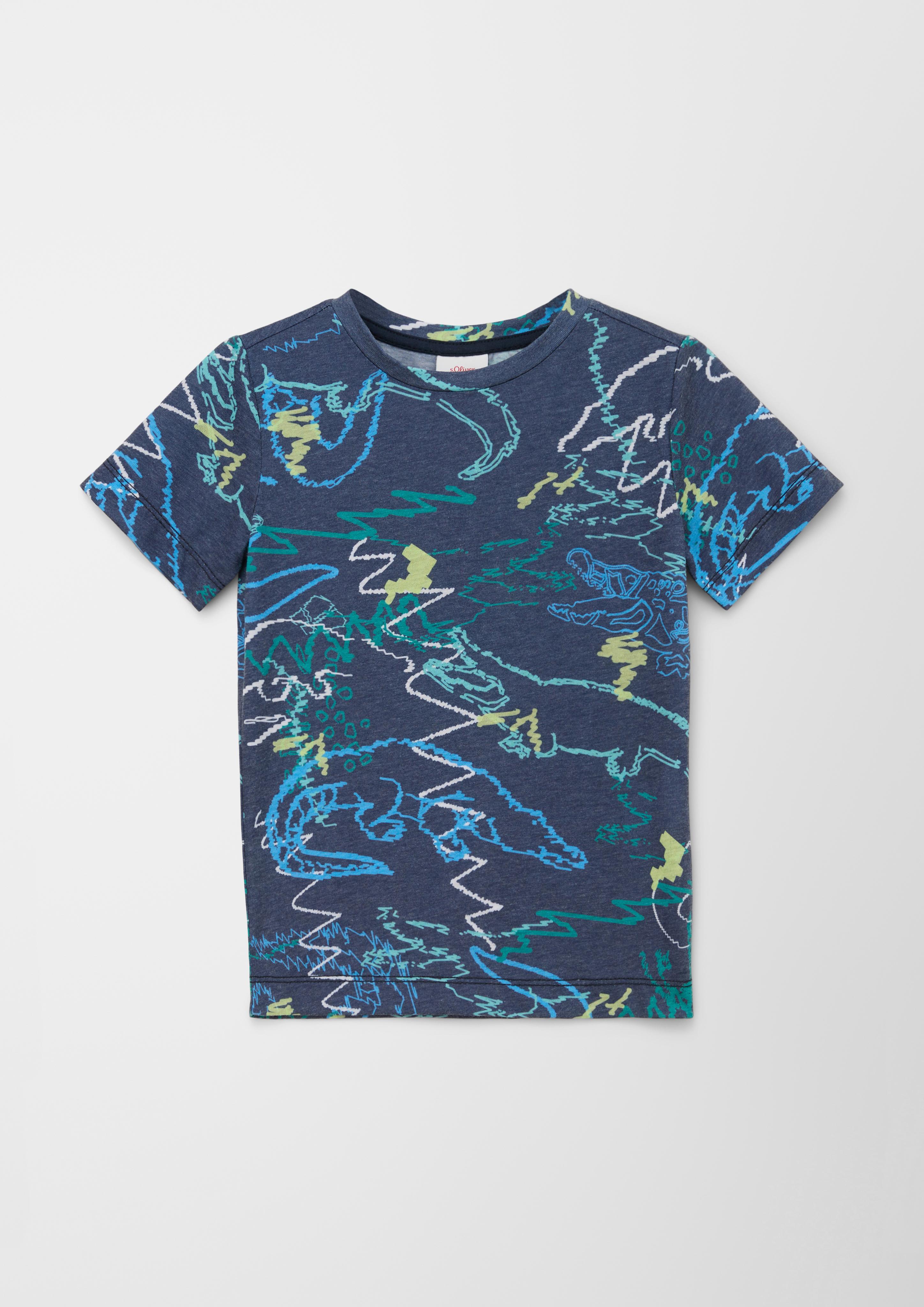 T-Shirt mit Alloverprint  2130663-59A3