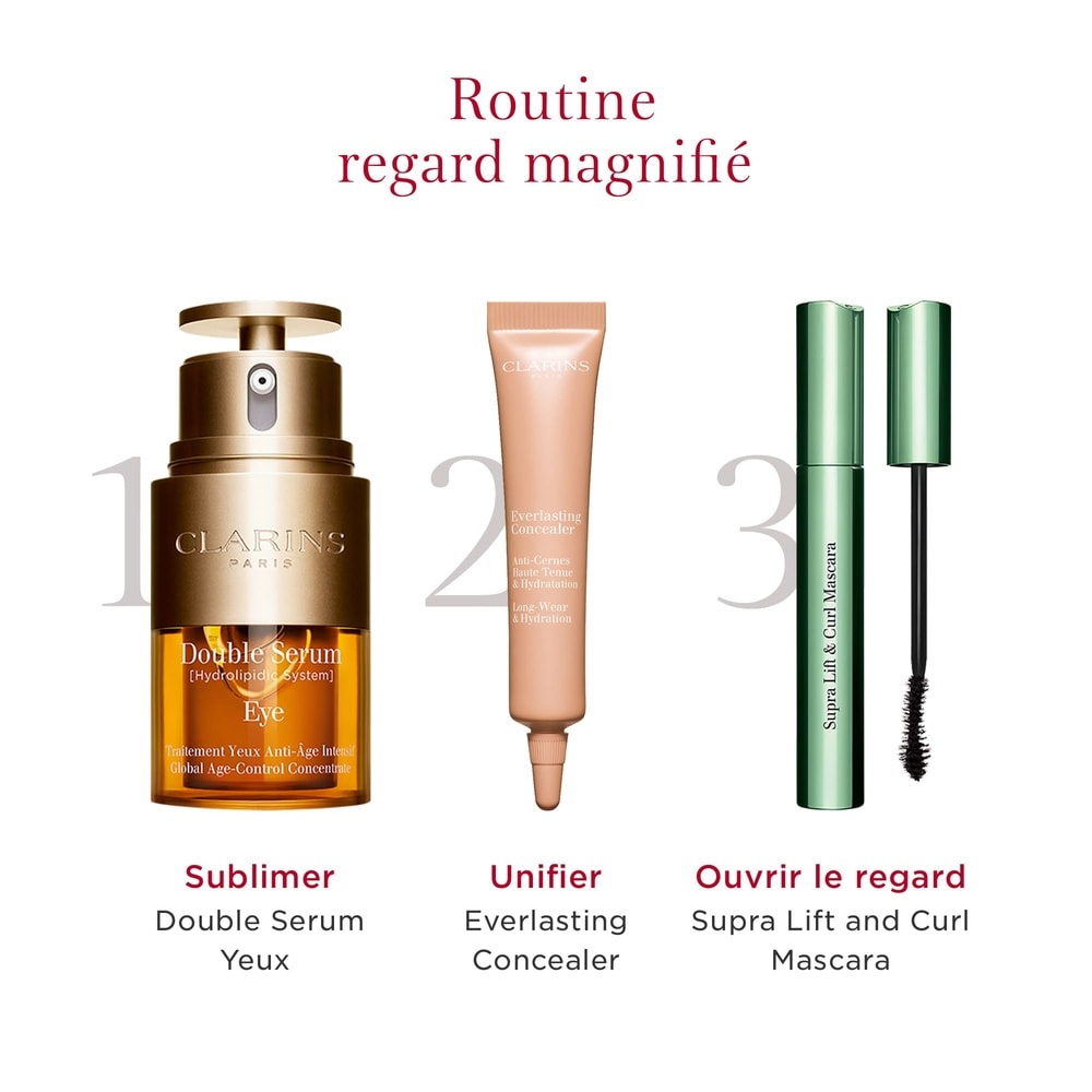 Clarins Double Serum Eye   Traitement Yeux Antiâge Intensif Contour des yeux