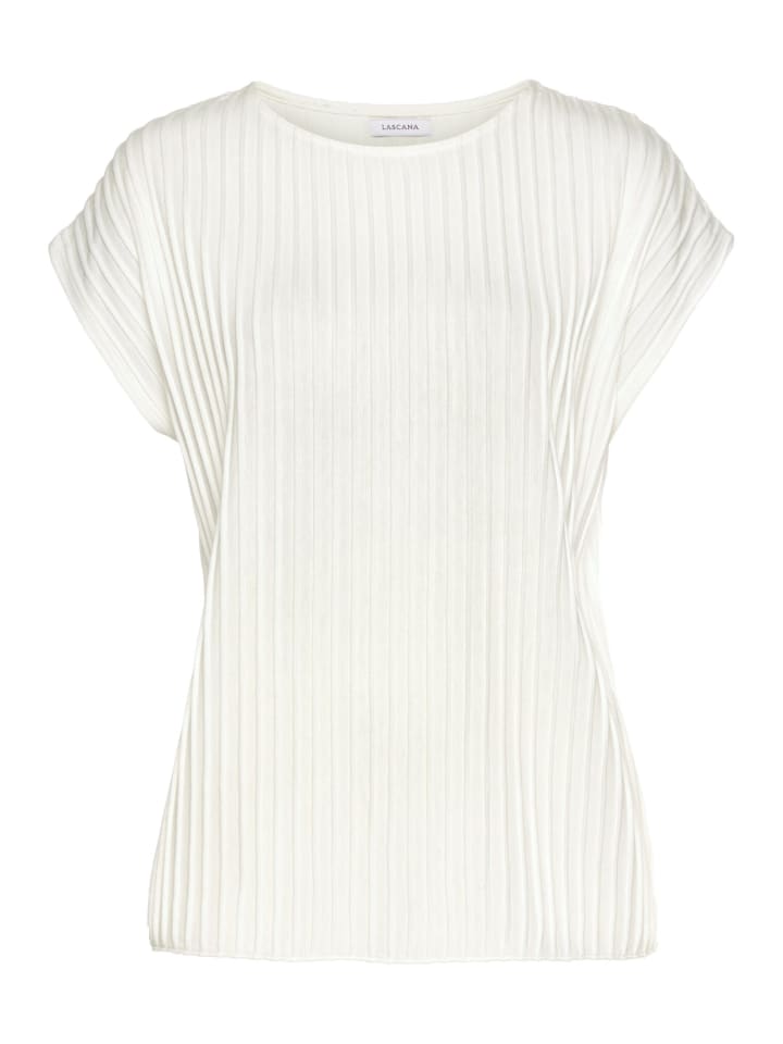 LASCANA Kurzarmshirt in creme günstig kaufen