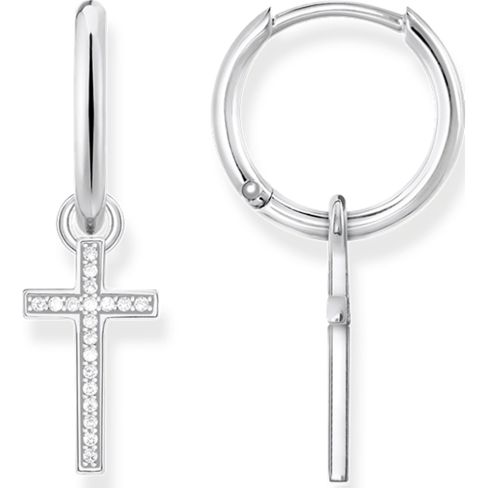 Thomas Sabo Créoles 925 Argent Boucles d'oreilles