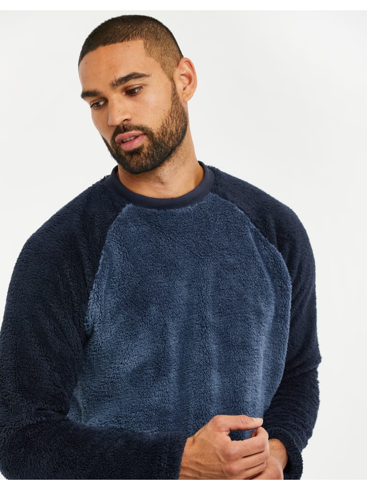 Threadbare Schlafanzug THB LW - Cube Lounge Set in Denim Blue / Navy günstig kaufen