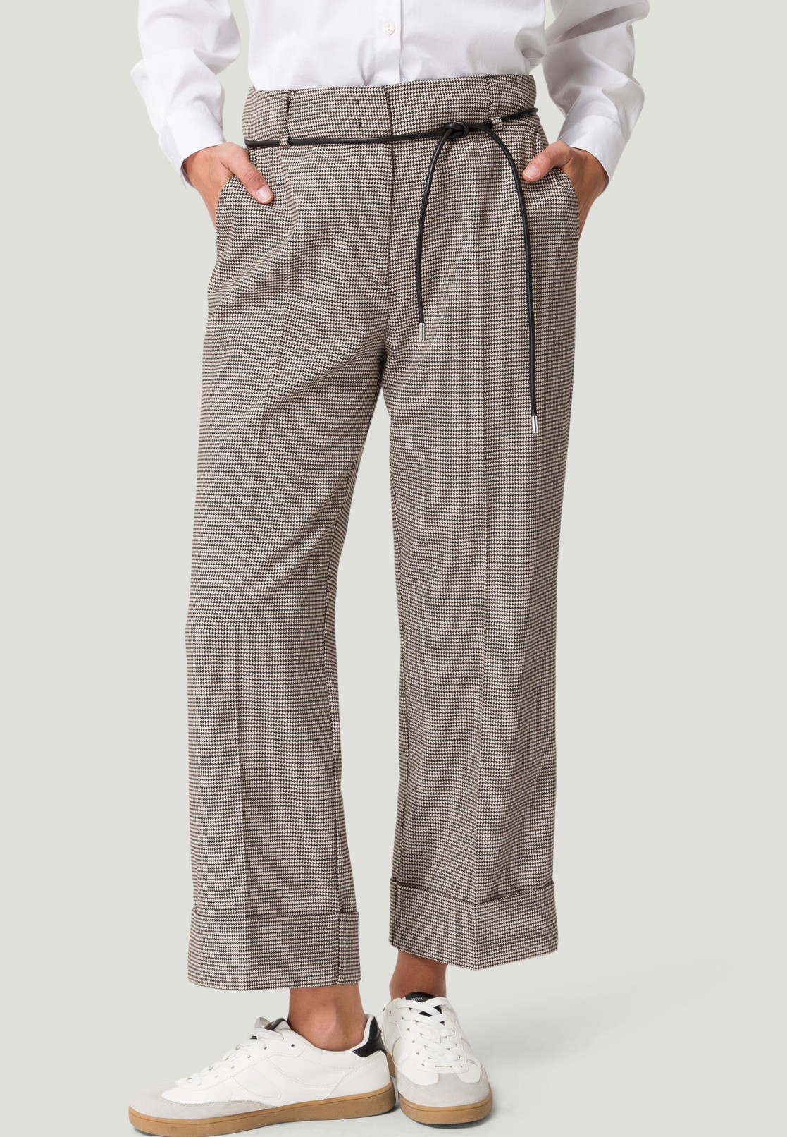 Stoffhose mit Aufschlag