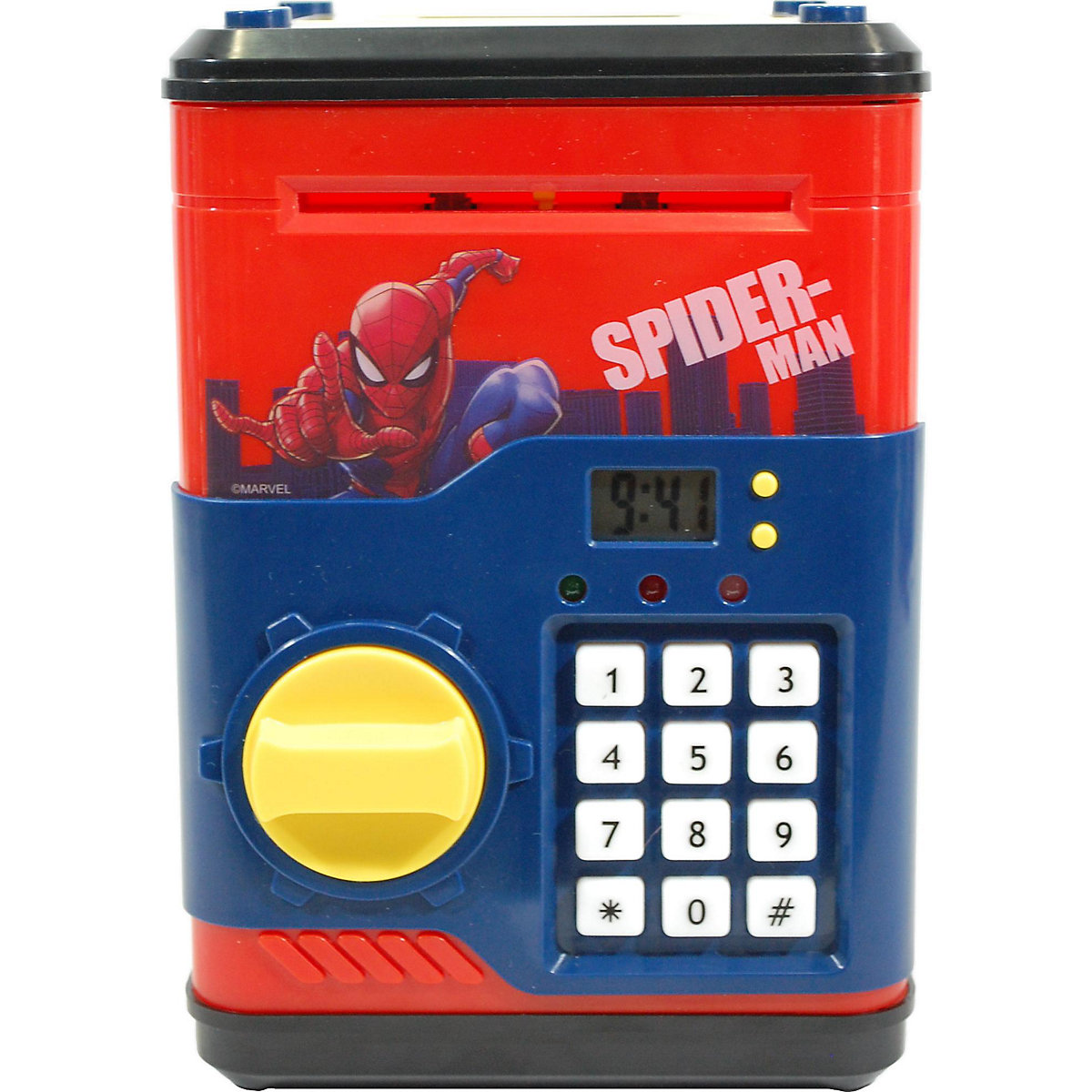 Digitale Spardose Spider-Man, inkl. Stift, Spitzer & Radierer