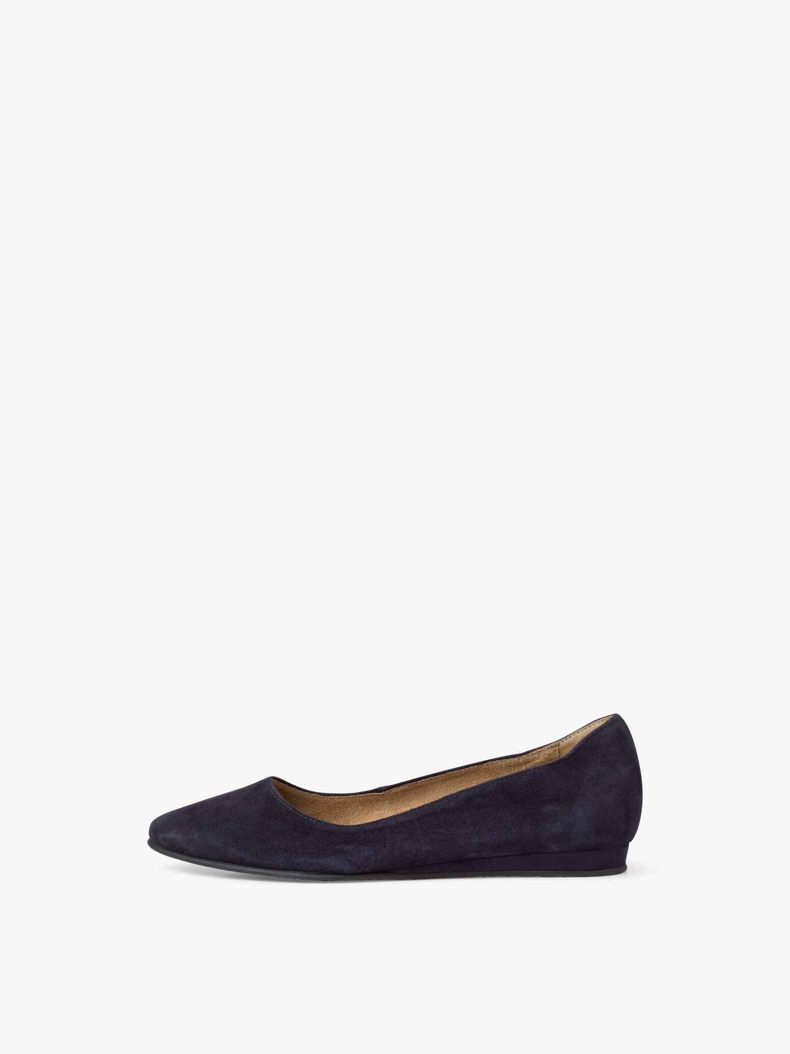 Ballerine en cuir - bleu