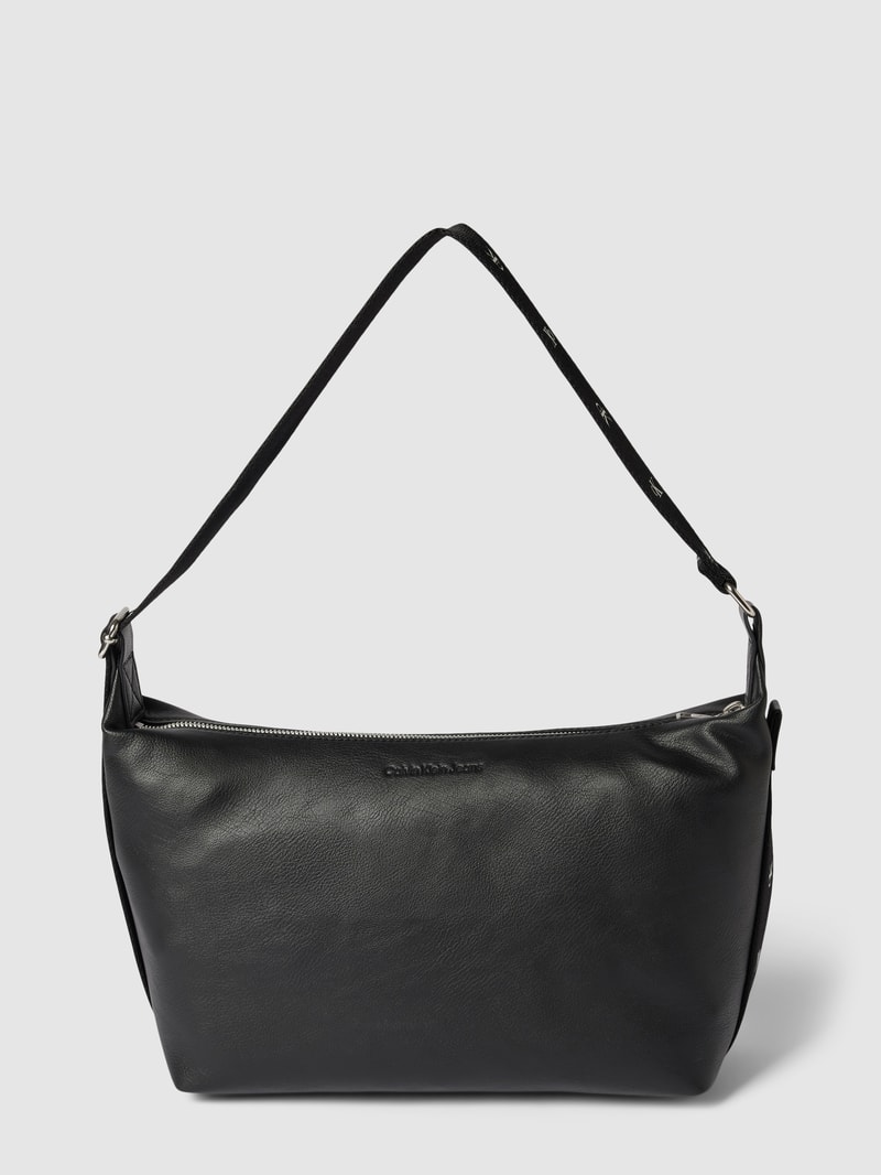 Handtasche mit Label-Details in schwarz
