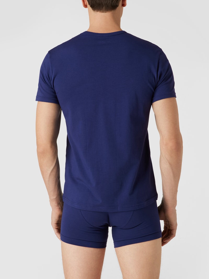 T-Shirt mit Label-Print im 2er-Pack in weiß