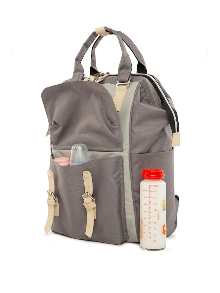 BAGmori Wickeltasche - Schultertasche in Grau günstig kaufen onesize