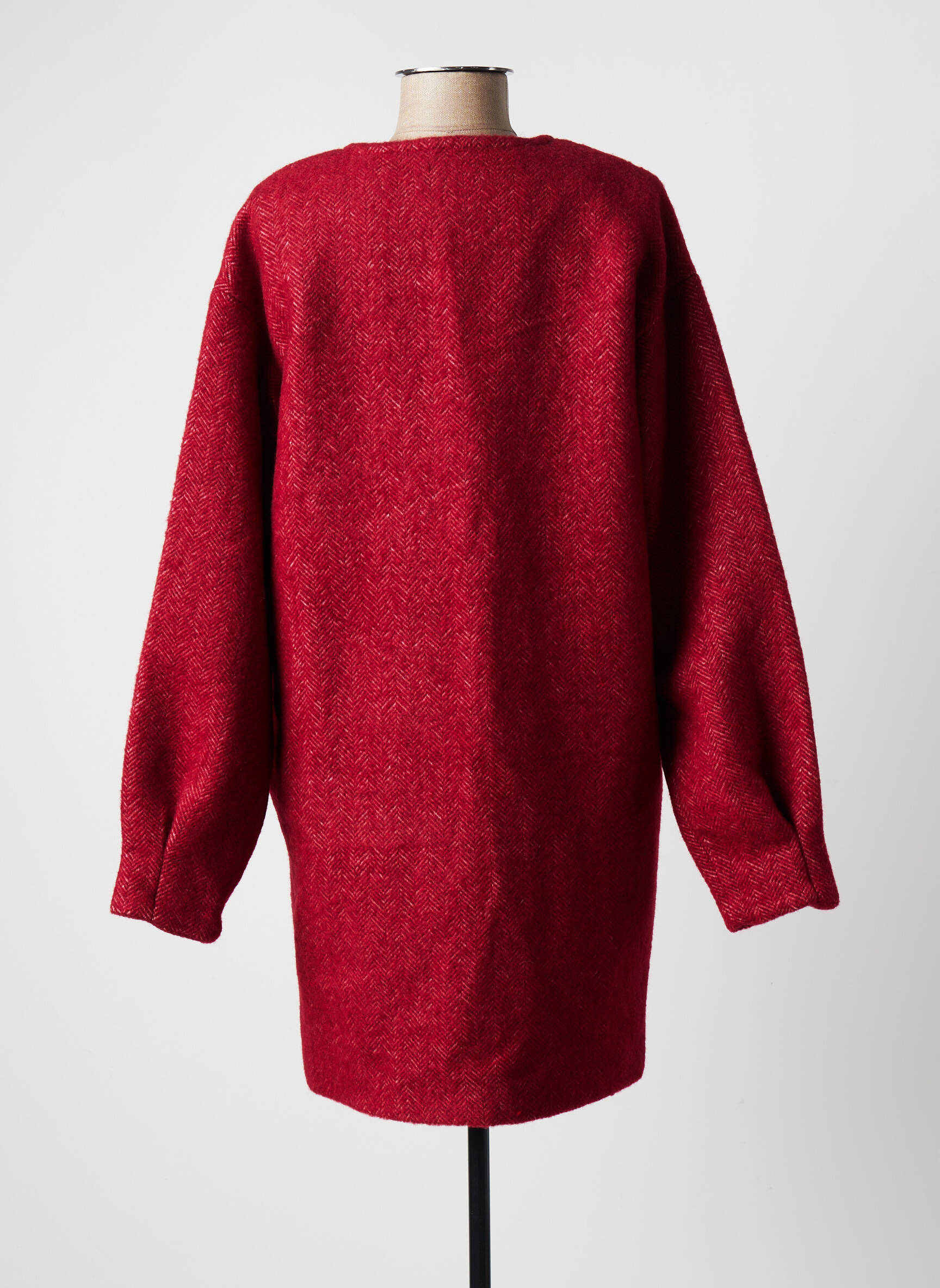 Ichi Manteaux Longs Femme couleur rouge