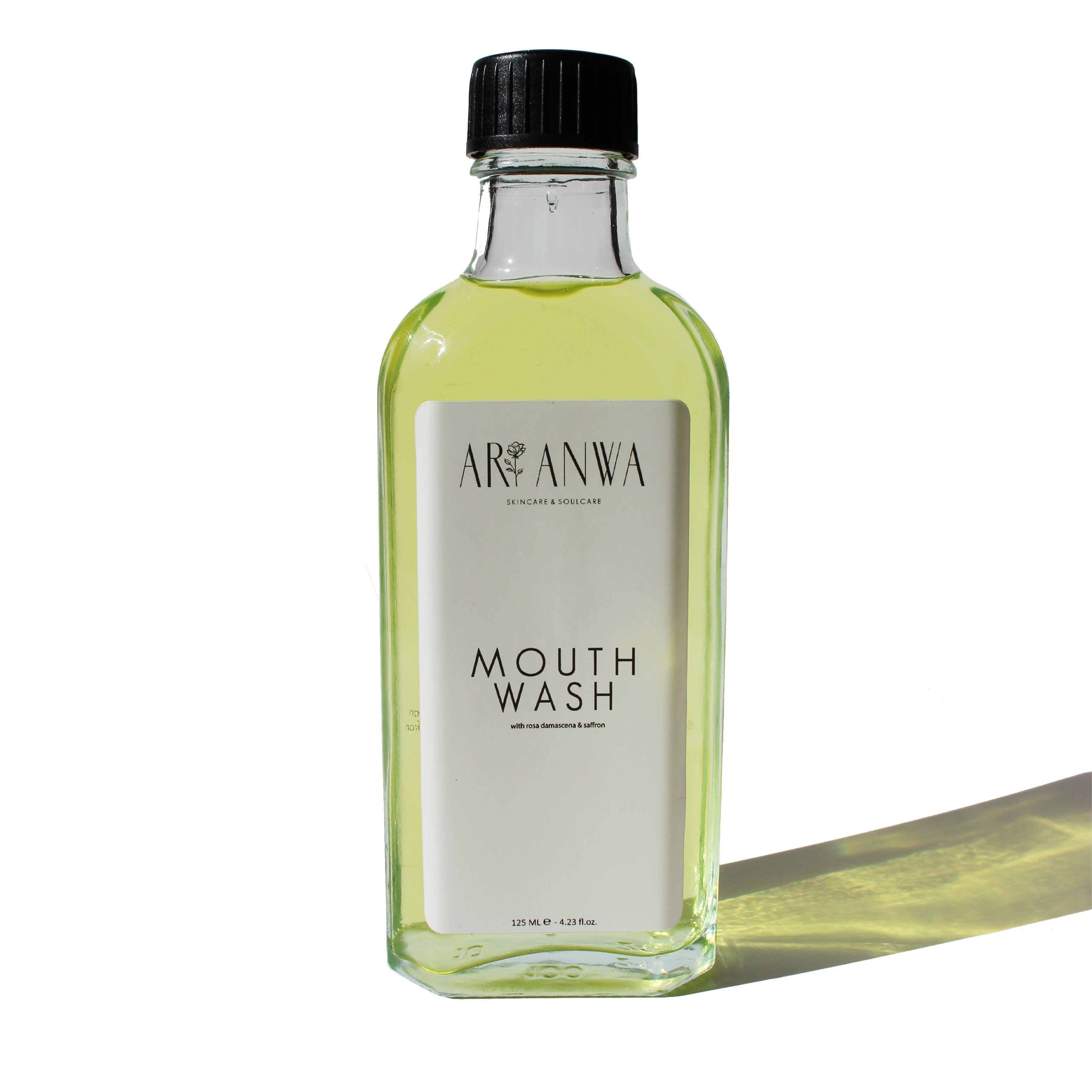 ARI ANWA Skincare Mundwasser, Mouthwash Rose, Mundwasser mit Rosenwasser & Safran