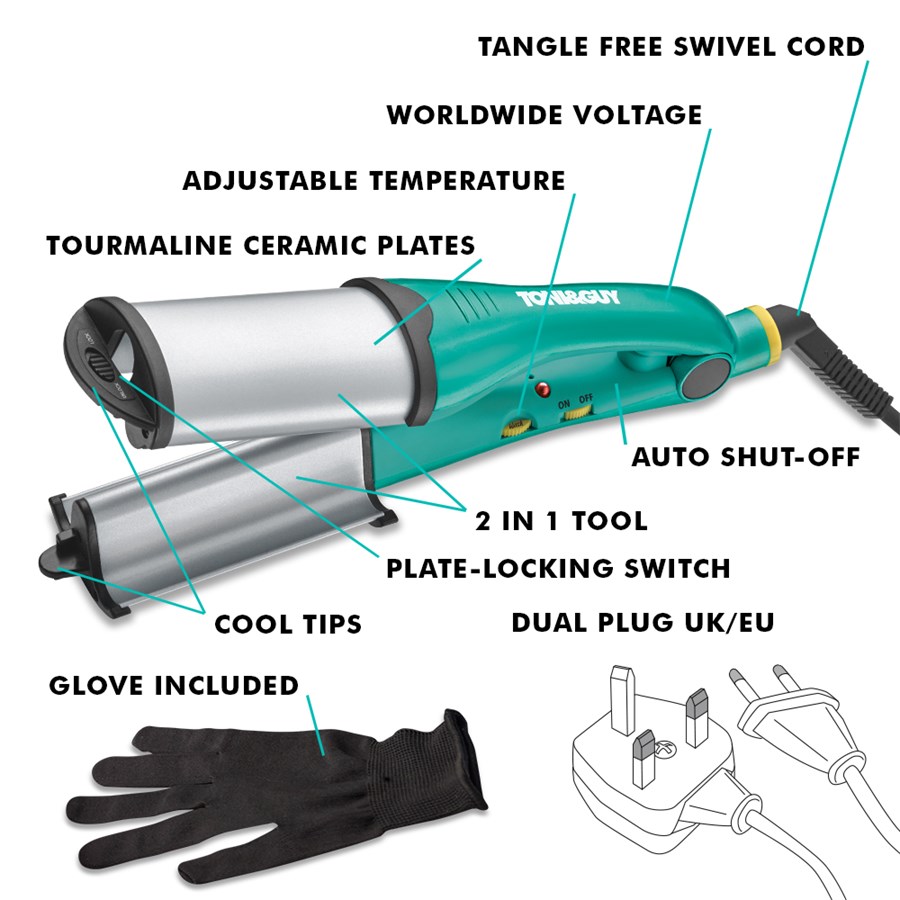 !HELLO DAY! 2in1 Curling Waver