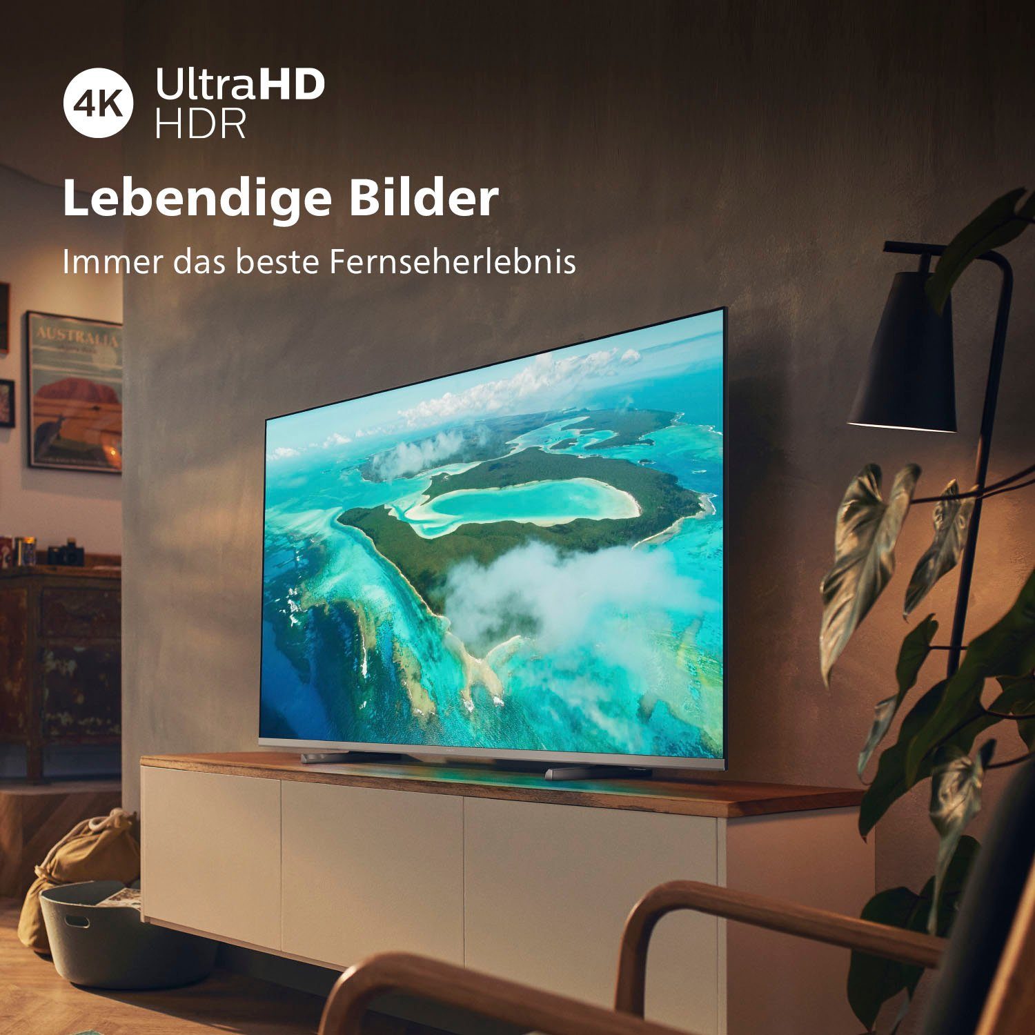 Philips 50PUS7657/12 LED-Fernseher (126 cm/50 Zoll, 4K Ultra HD, Smart-TV)