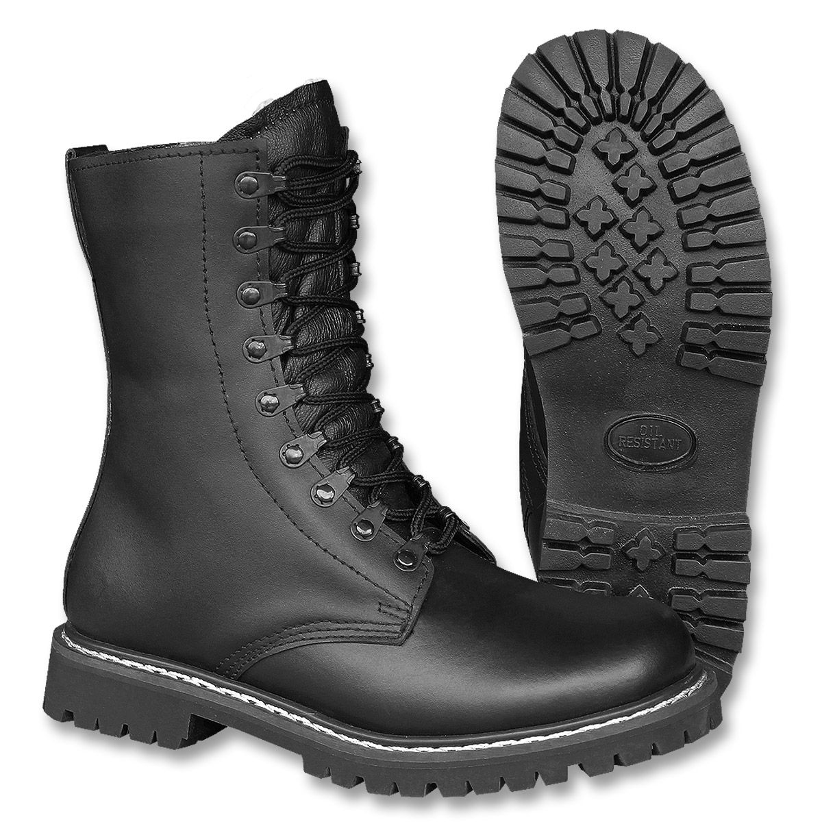 Pilotenstiefel m. Plüschfutter u. RV