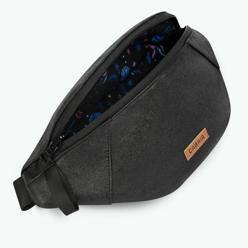 Small Jupiter black fanny pack