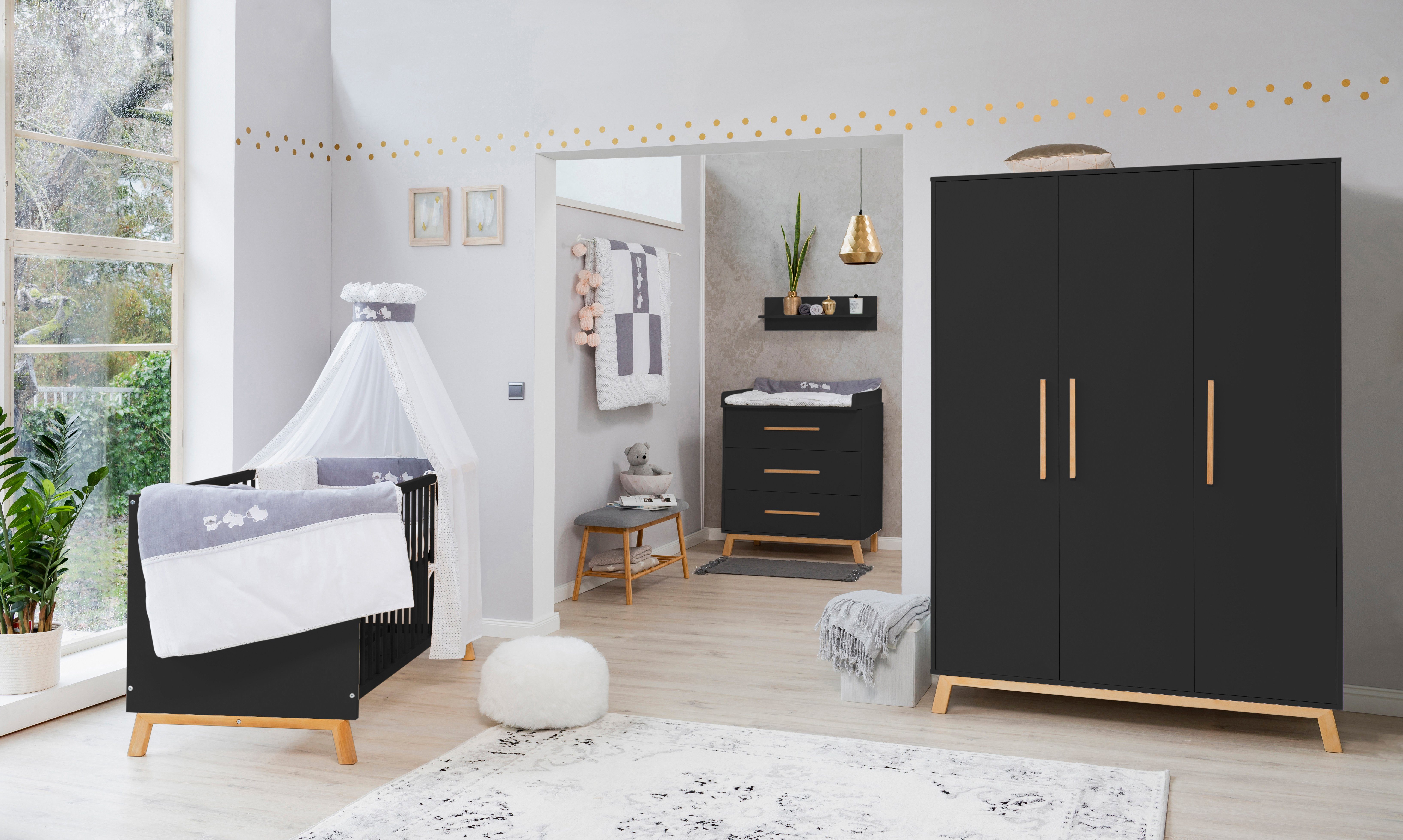 Schardt Wickelkommode Sienna Black, Made in Germany
