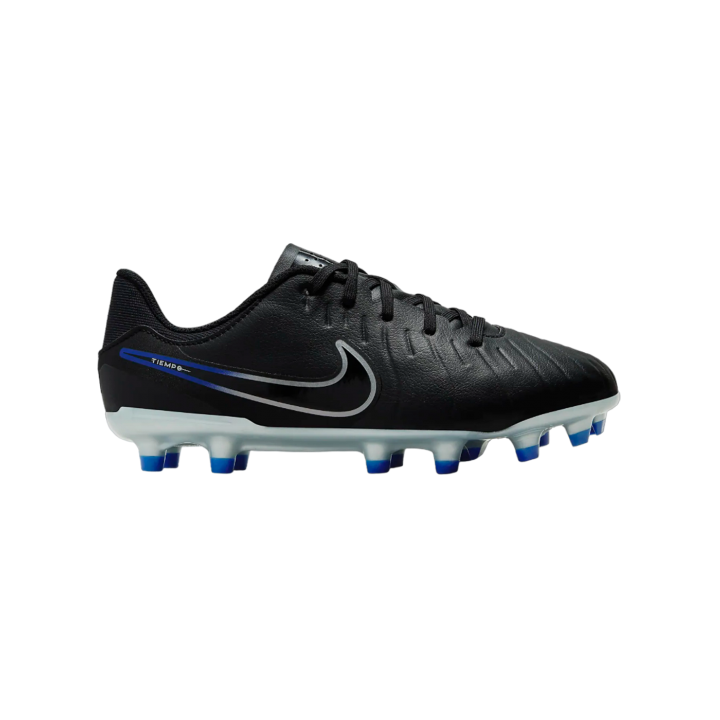 Nike Jr Tiempo Lengend X Academy MG Kids Schwarz Silber Blau F040