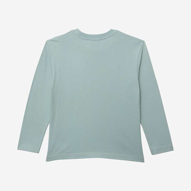 T-shirt garçon bleu broderie arty en coton recyclé Catimini