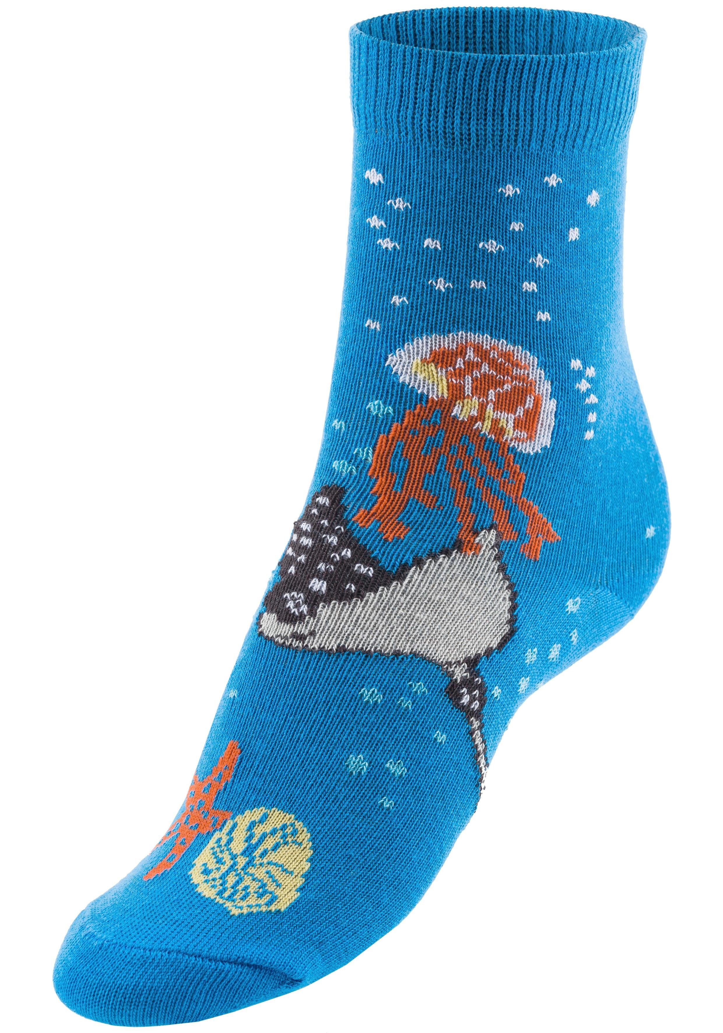 Arizona Socken (5-Paar) mit Meeresmotiven