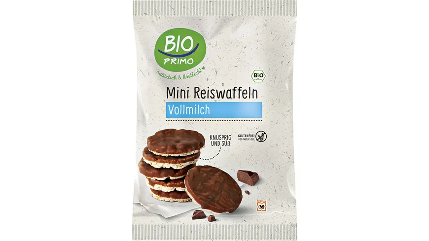 BIO PRIMO Bio Mini-Reiswaffeln Vollmilch 60 g
