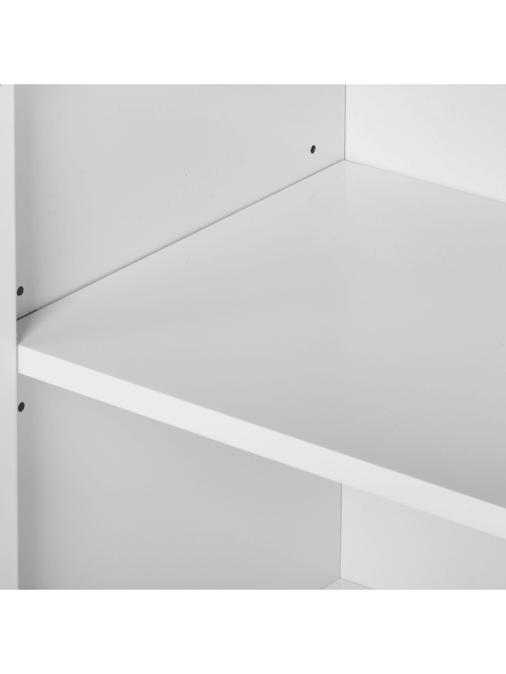 Beliani Badezimmerschrank NUBES in Weiß/Heller Holzfarbton günstig kaufen onesize