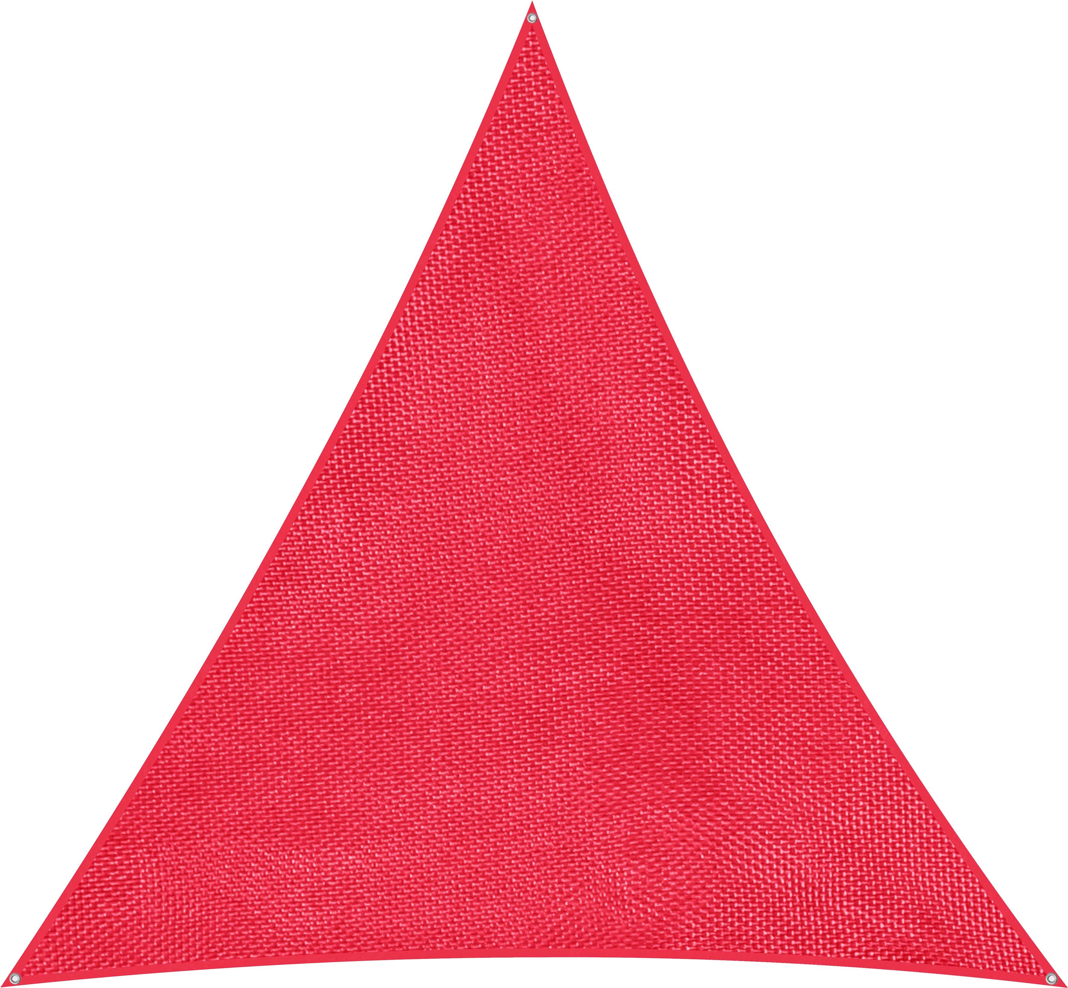 Schneider Schirme Sonnensegel Lanzarote, Rot, ca. 360 x 360 x 360 cm