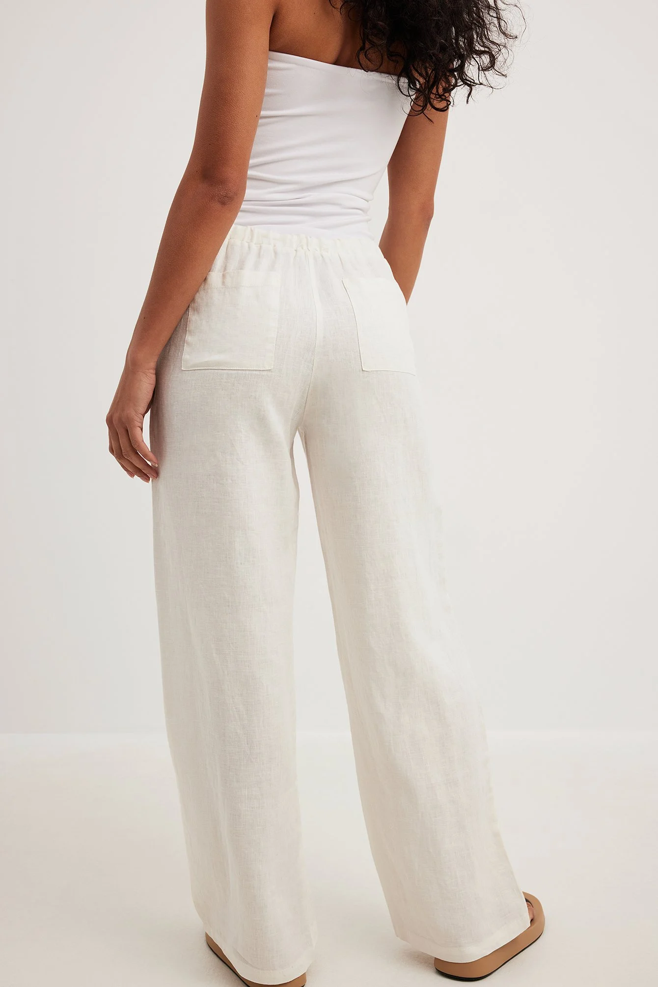 Leinenhose mit Kordelzug