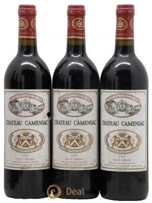 Château Camensac 5ème Grand Cru Classé  1997 - Lot de 3 Bouteilles