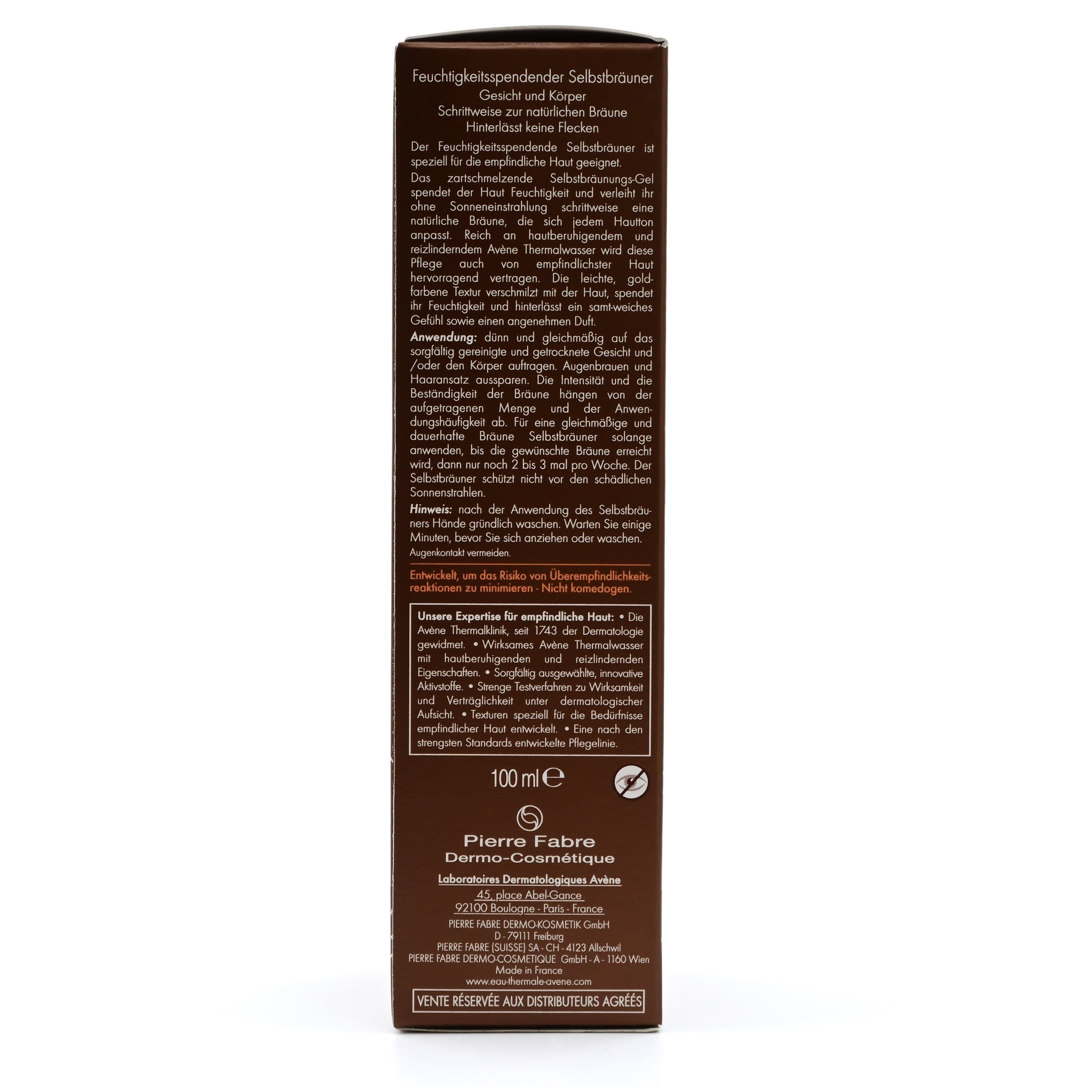 Avene Selbstbräunungsgel AVENE Selbstbräuner Gel feuchtigkeitsspendend 2010 - 100 ml