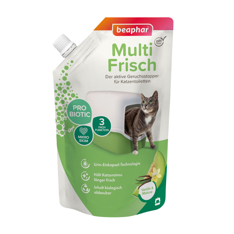 Beaphar Katzenstreu Beaphar Multi-Frisch für Katzentoiletten 400g Vanille & Melone