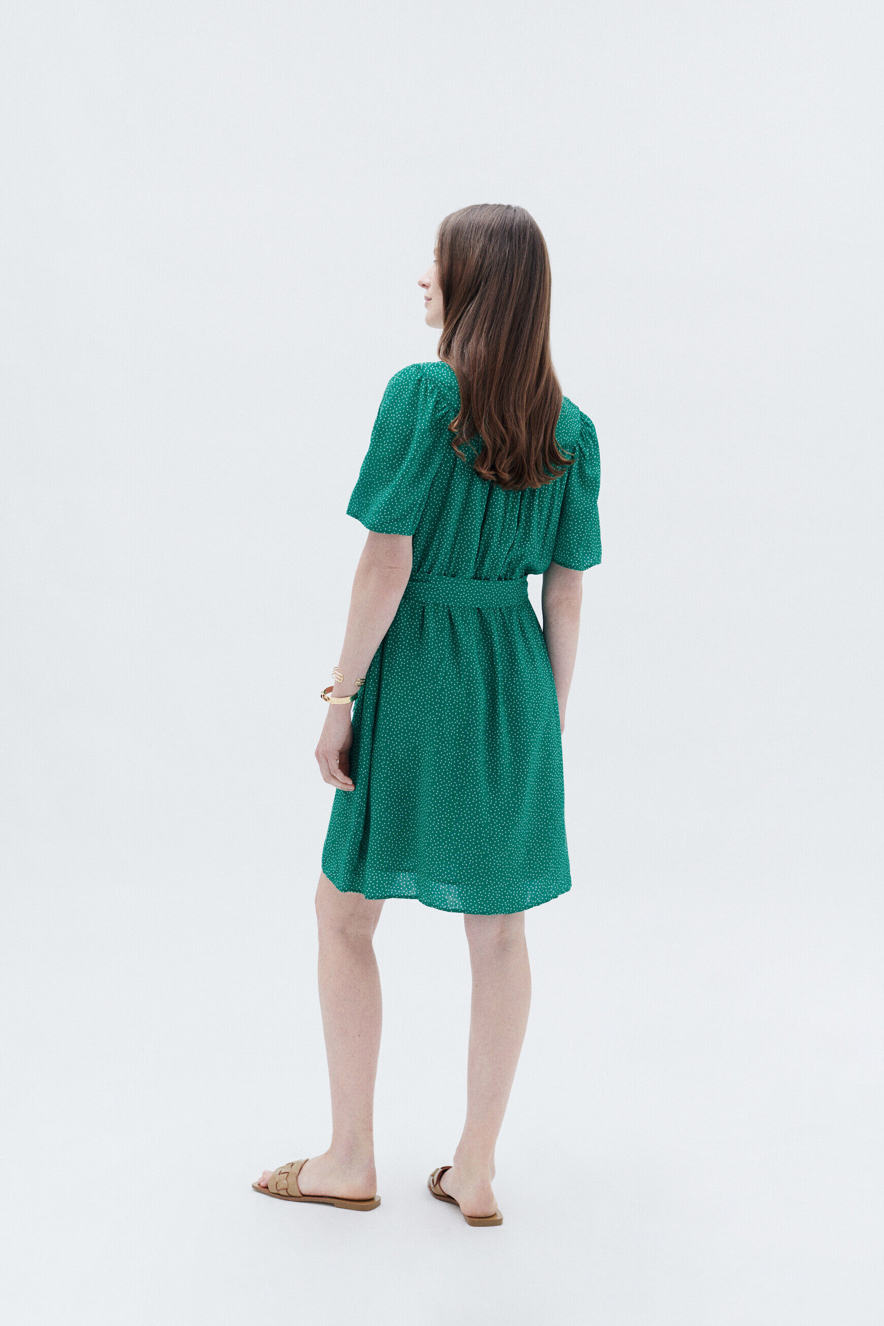 Robe moura1 vert menthe femme