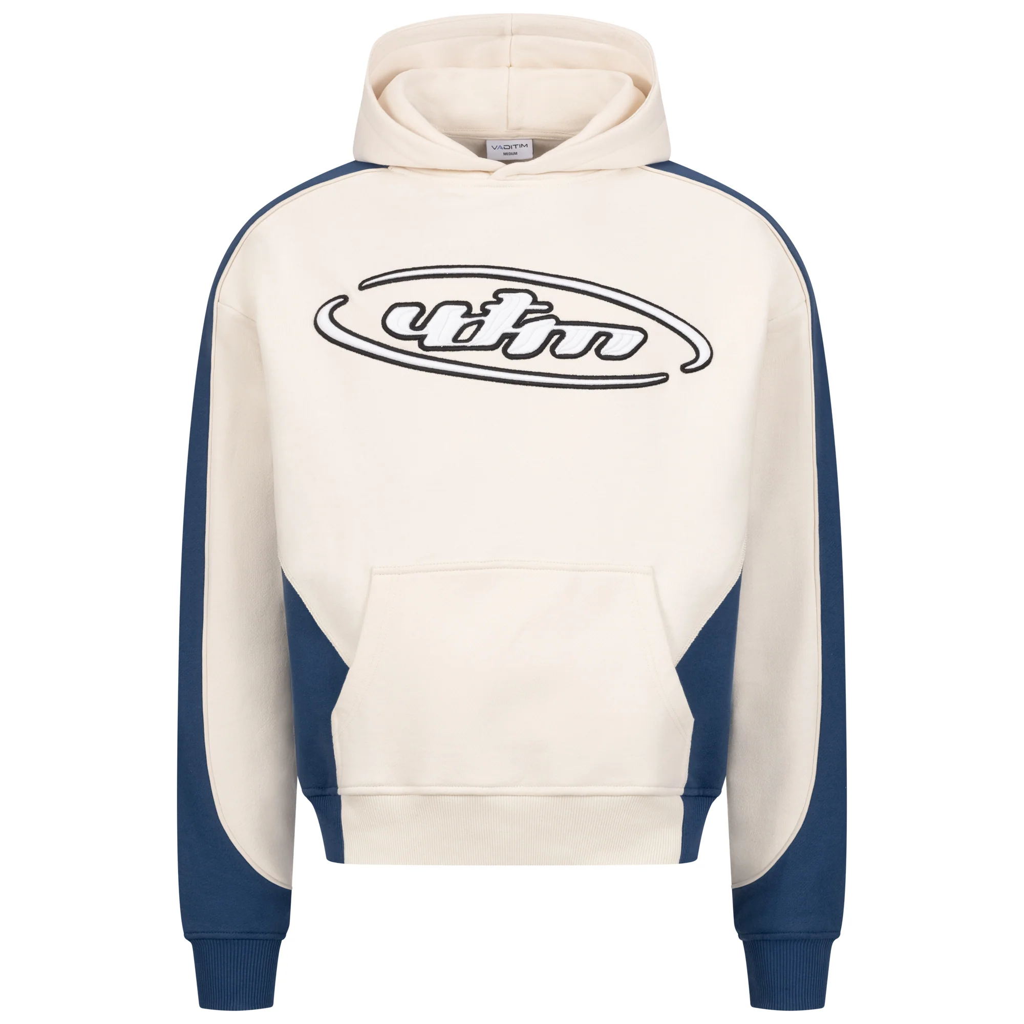 Navy Vanilla 3D College Hoodie