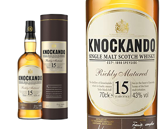 Whisky Knockando 15 Ans Richly Matured Scotch Whisky 43° Sous étui