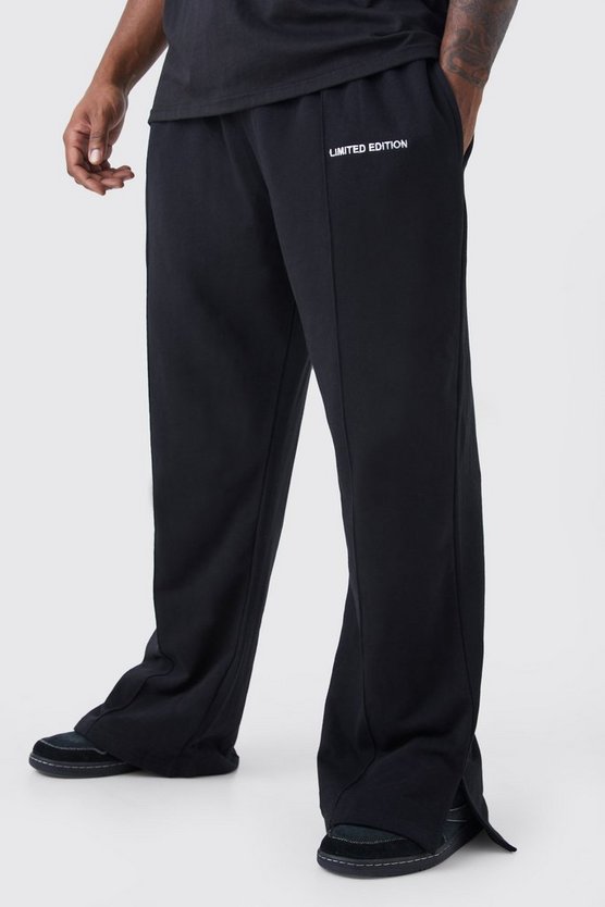 Plus lockere Jogginghose mit geteiltem Saum