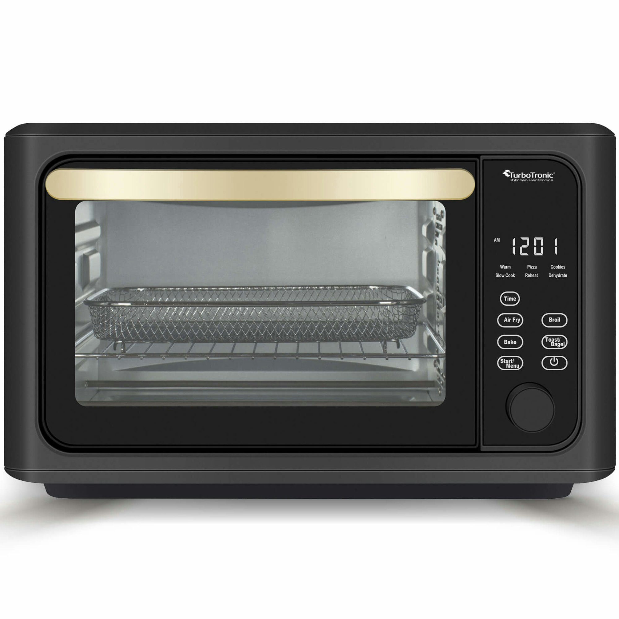 TurboTronic by Z-Line Minibackofen Digitaler XXL Power Airfryer, 24 Liter, Dörrgerät ab 25°C, mit Pommes Korb, Heissluftofen, Konvektionsofen
