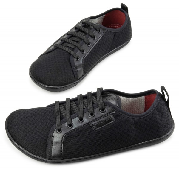 Groundies ~ Flex LowCut Sneaker GO+ ~ Black